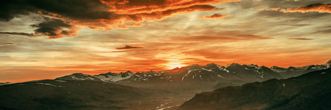 header ingress sarek glacier sunset